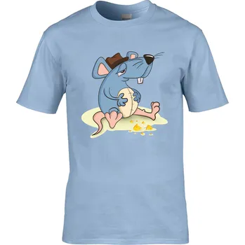 Pánské tričko Tričko Potkánek po jídle Druh: Dětské, Barva: Khaki, Velikost: L