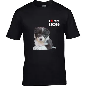 Pánské tričko Tričko I Love My Dog Druh: Dětské, Barva: Šedá, Velikost: L