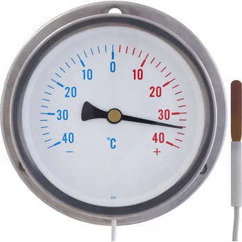 Domácí teploměr Analogový teploměr 133mm -40+40stC, senzor 4,5m