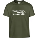Tričko Twenty One Pilots Druh: Dětské, Barva: Khaki, Velikost: 146-L
