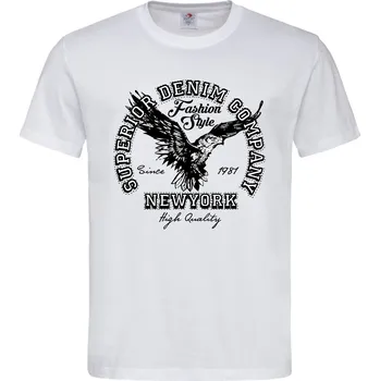 Pánské tričko Tričko Superior Denim Druh: Pánské, Barva: Bílá, Velikost: XL