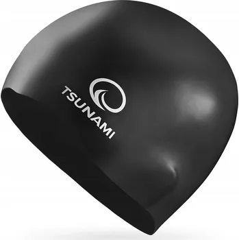 Plavecká čepice pro dospělé Silikonová Tsunami černá