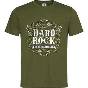 Pánská móda Tričko Hard Rock Druh: Pánské, Barva: Khaki, Velikost: L