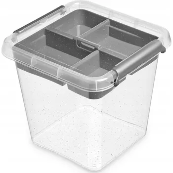 Úložný box Plastový box s víkem, úložný box, organizér 4 l