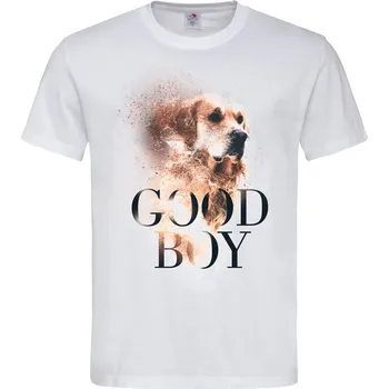 Pánské tričko Tričko Good Boy Druh: Pánské, Barva: Bílá, Velikost: L