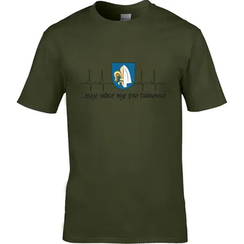 Pánské oblečení Tričko ...moje srdce bije pro Druh: Dětské, Barva: Khaki, Velikost: M