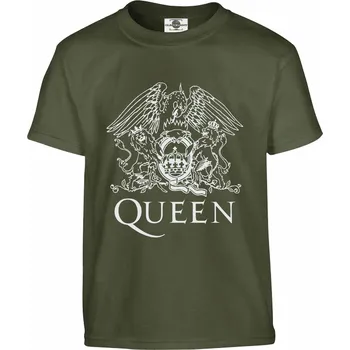 Pánské oblečení Tričko Queen Druh: Dětské, Barva: Khaki, Velikost: 122-S