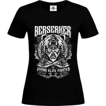 Dámské tričko Tričko Berserker Druh: Dámské, Barva: Černá, Velikost: L