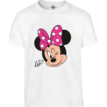 Pánské tričko Tričko Miluji myšku Minnie Druh: Dětské, Barva: Bílá, Velikost: 122-S