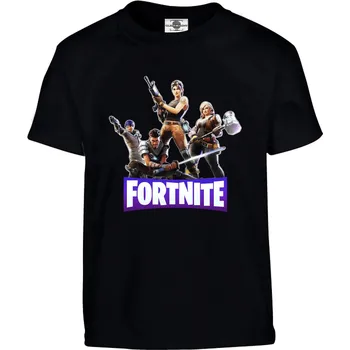 Pánské tričko Tričko Fortnite Druh: Dětské, Barva: Černá, Velikost: 110-XS