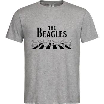 Pánské tričko Tričko The Beagles Druh: Pánské, Barva: Šedá, Velikost: L