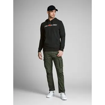 Pánská mikina Jack & Jones Mikina Corp Old Logo 12137054 Černá Regular Fit XS