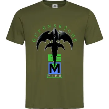 Pánské oblečení Tričko Queensryche | Empire Druh: Pánské, Barva: Khaki, Velikost: S