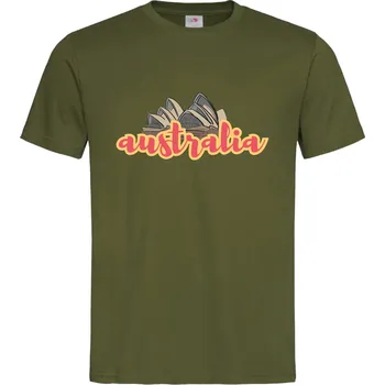 Pánské oblečení Tričko Austrálie Druh: Dětské, Barva: Khaki, Velikost: 110-XS