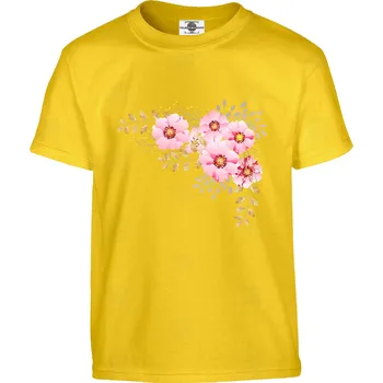 Pánské tričko Tričko Čínské růže Druh: Dětské, Barva: Žlutá, Velikost: 146-L