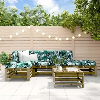 VidaXL 6dílná zahradní souprava, impregnované borové dřevo