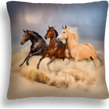 Polštář 50x50 POLŠTÁŘ POUŠTNÍ KONĚ 39 POLŠTÁŘ PRODUKT