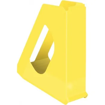 Archivační box Esselte Vivida Europost - plastový stojan na katalogy - žlutý