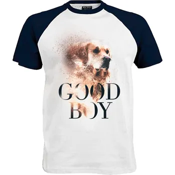 Pánské tričko Tričko Good Boy Druh: Pánské, Barva: Navy | Bílá, Velikost: L
