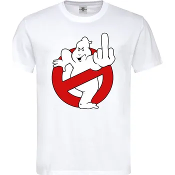 Pánské tričko Tričko Ghostbusters | Fuck Druh: Pánské, Barva: Bílá, Velikost: L