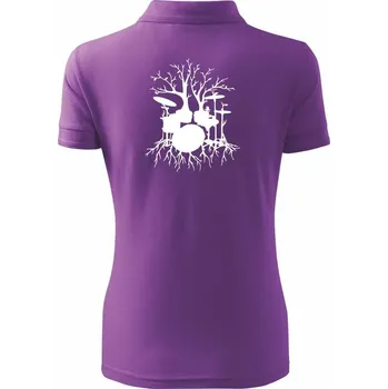 Bubeník strom - Polokošile dámská Pique Polo - XS ( Fialová )