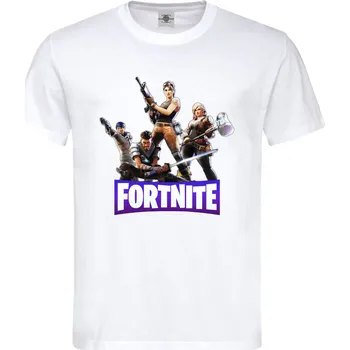 Pánské tričko Tričko Fortnite Druh: Pánské, Barva: Bílá, Velikost: S