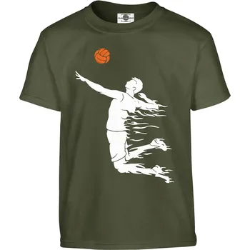 Pánské oblečení Tričko Volejbal Druh: Dětské, Barva: Khaki, Velikost: 122-S