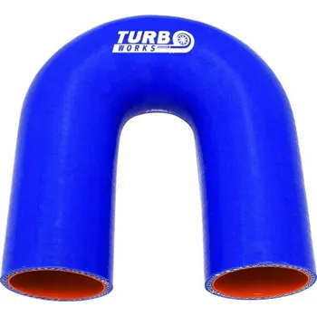 Brzdová hadice SILIKONOVÉ KOLENO 180° TURBOWORKS PRO MODRÉ 70MM