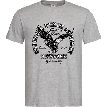 Pánské tričko Tričko Superior Denim Druh: Pánské, Barva: Šedá, Velikost: M