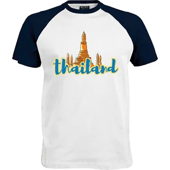 Pánské tričko Tričko Thajsko Druh: Pánské, Barva: Navy | Bílá, Velikost: XL