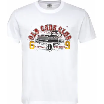 Pánské tričko Tričko Old cars club Druh: Pánské, Barva: Bílá, Velikost: S