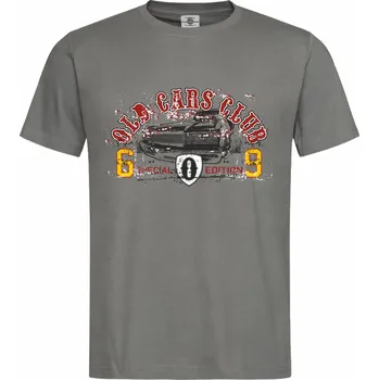 Pánské tričko Tričko Old cars club Druh: Pánské, Barva: Břidlice, Velikost: L