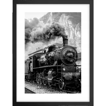 Obraz Obraz plakát v černém rámu do obýváku 30x40, foto plakáty na zeď