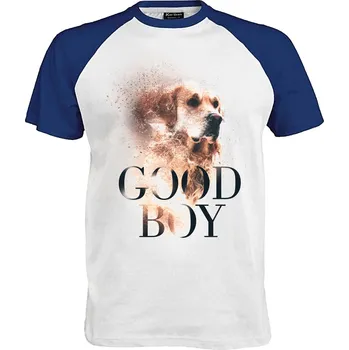 Pánské tričko Tričko Good Boy Druh: Pánské, Barva: Royal | Bílá, Velikost: L