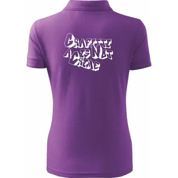 Grafitti is not a crime - Polokošile dámská Pique Polo - M ( Fialová )