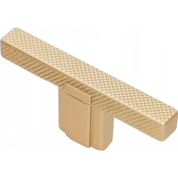 Nábytkové kování Nábytková úchytka relingová BORGIO Rýhovaná T ZLATÁ MATNÁ