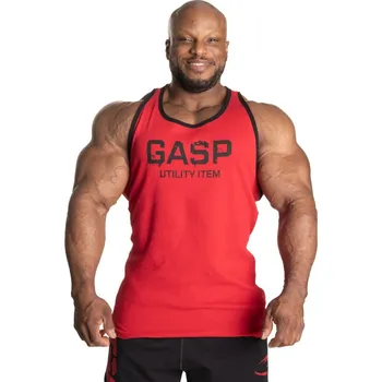 Pánské tílko Gasp RIBBED T-BACK CHILI RED - tílko Gasp červené Velikost: 4XL