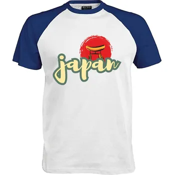 Pánské tričko Tričko Japonsko Druh: Pánské, Barva: Royal | Bílá, Velikost: XL