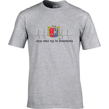 Pánské tričko Tričko ...moje srdce bije do Druh: Pánské, Barva: Šedá, Velikost: M