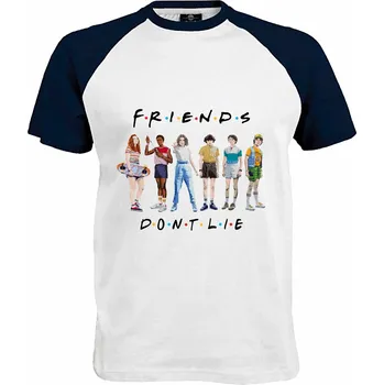 Pánské tričko Tričko Stranger Things | Friends Dont Lie Druh: Pánské, Barva: Navy | Bílá, Velikost: L