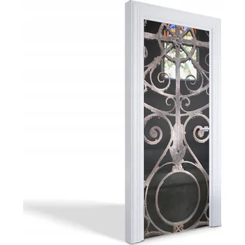 Fototapeta Samolepící nálepka na dveře skříně Zrezavělá mřížka 75 x 205 cm