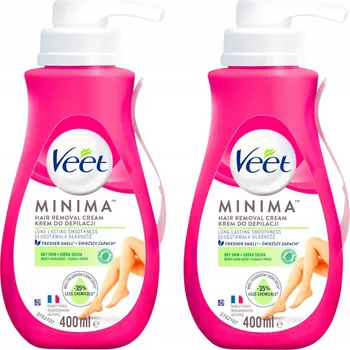 2x VEET Minima Depilační krém pro suchou pokožku 400 ml