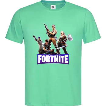Pánské tričko Tričko Fortnite Druh: Pánské, Barva: Světle Zelená, Velikost: M