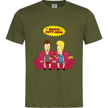 Pánské oblečení Tričko Beavis And Butt-Head | MTV Druh: Dětské, Barva: Khaki, Velikost: 134-M
