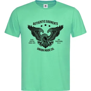 Pánské tričko Tričko Authentic Garments Druh: Dětské, Barva: Světle Zelená, Velikost: 158-XL