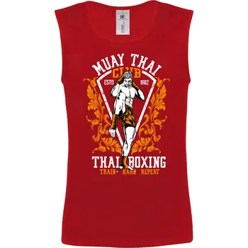 Tričko Thai Boxing Druh: Pánské, Barva: Červená, Velikost: XL