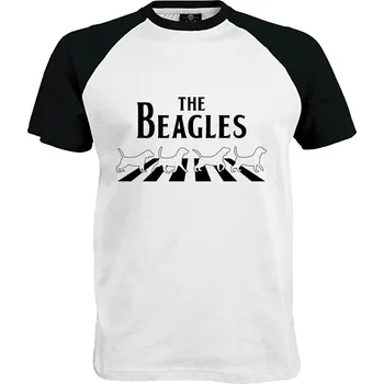 Pánské tričko Tričko The Beagles Druh: Pánské, Barva: Černo | Bílá, Velikost: XL