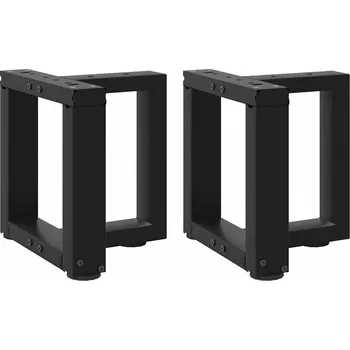 Nábytek vidaXL Nohy konferenčního stolku ve tvaru T, 2 ks, , 30 x 25 x (30-31) cm, ocel [4013000] Barva: Černá