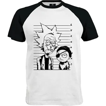 Pánské tričko Tričko Rick & Morty Druh: Pánské, Barva: Černo | Bílá, Velikost: M