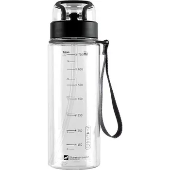 Kempingové nádobí Schwarzwolf Seyhan tritanová láhev, 900 ml, transparentní